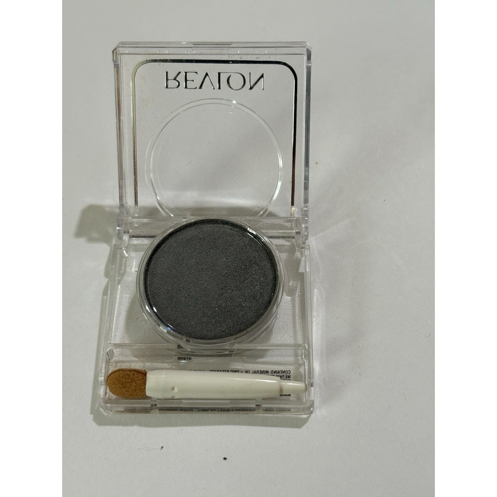 Vintage 1980s Revlon Super Rich Color Frost Deepglow Silver Eyeshadow Read**